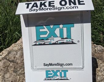 Real Estate Brochure Box With Heavy Duty Foot .